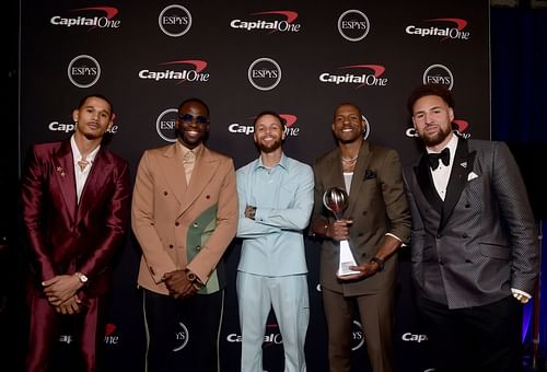 The Warriors at the 2022 ESPYs - Backstage