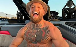"Looking like a 155 body" - Fans react as Conor McGregor looks ripped showing off huge trapezius muscles