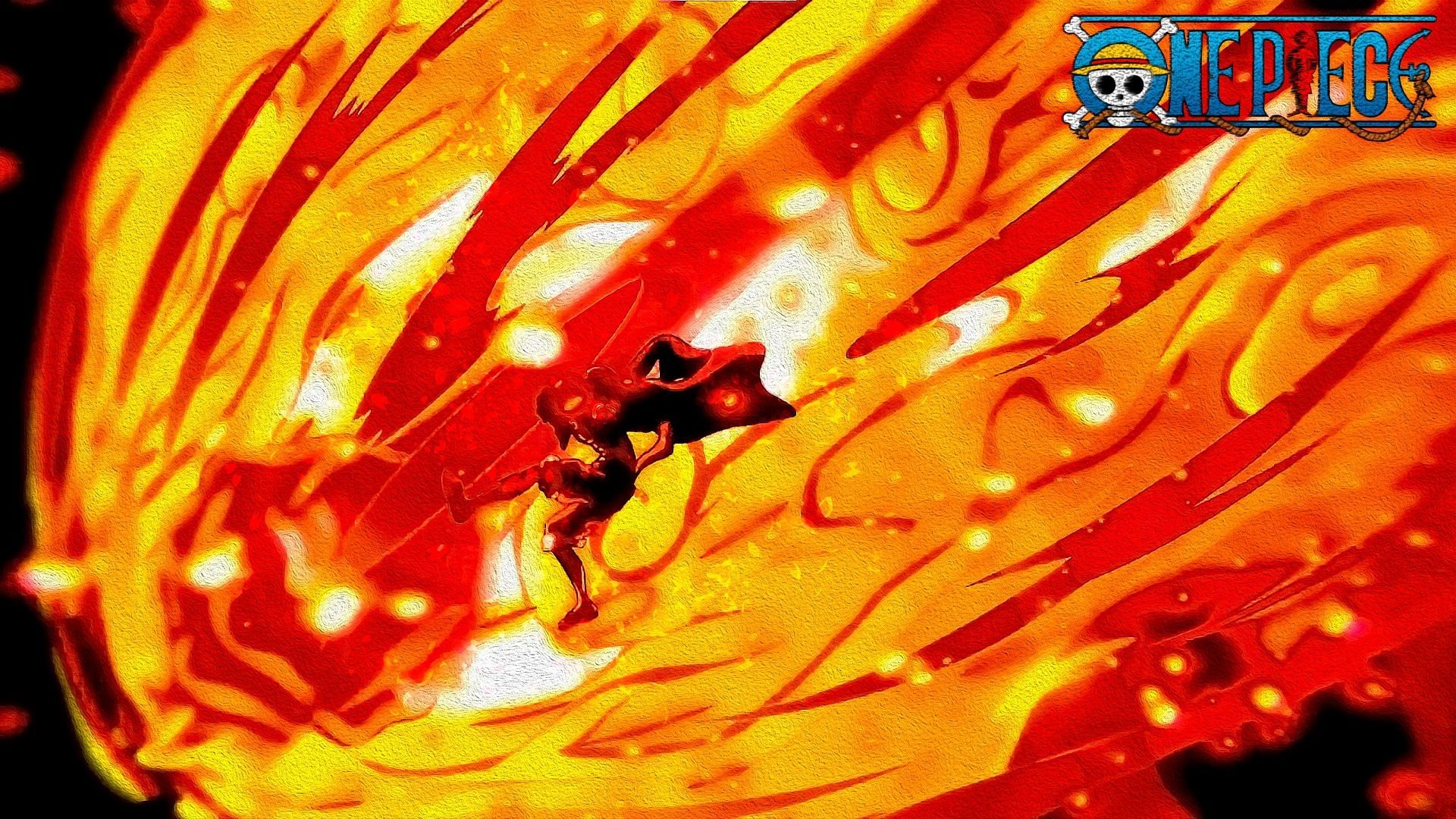 Luffy using Red Roc (Image via Toei Animation)