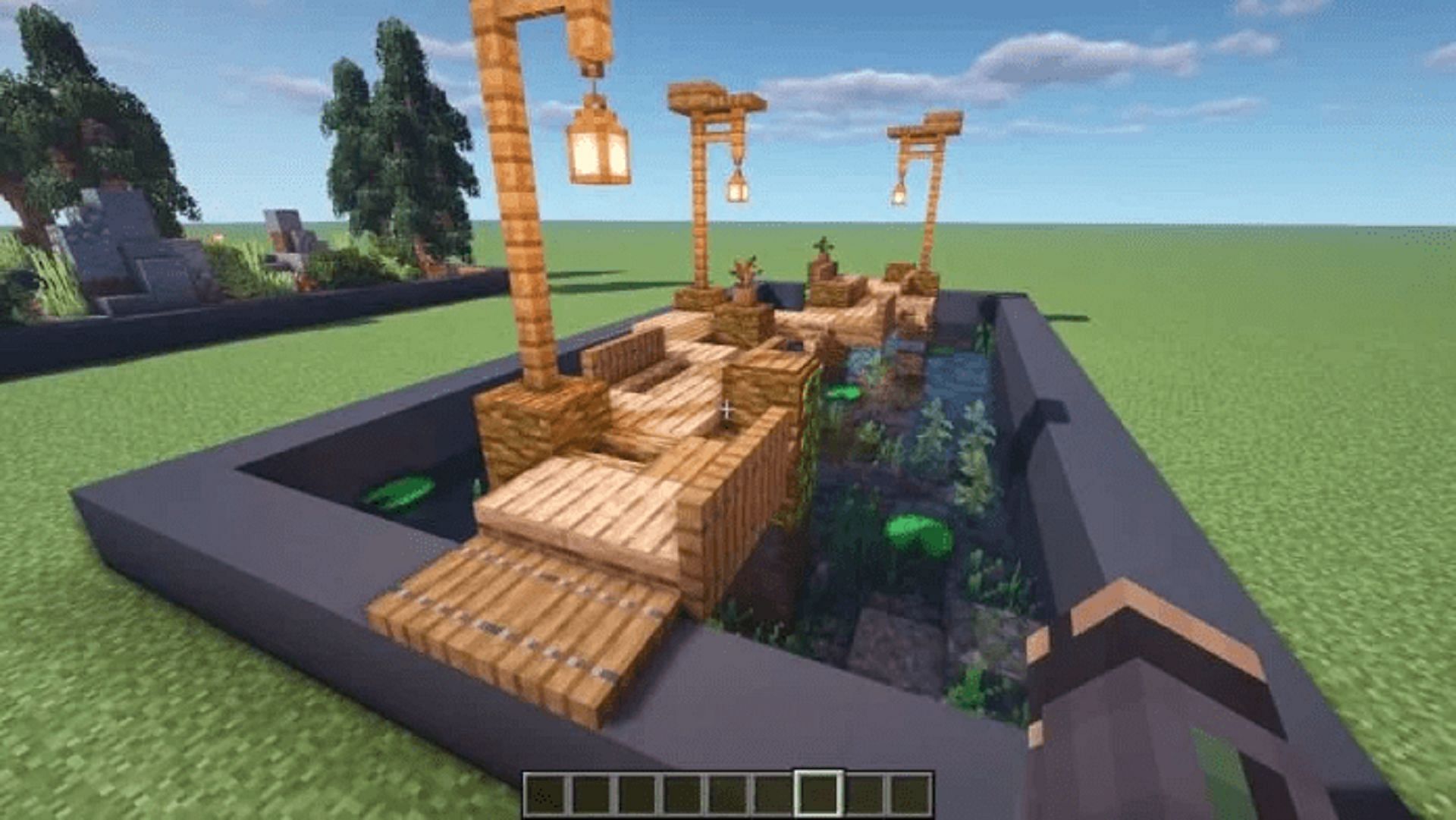 A swamp path perfect for treading through watery locations (Image via TheMythicalSausage/YouTube)