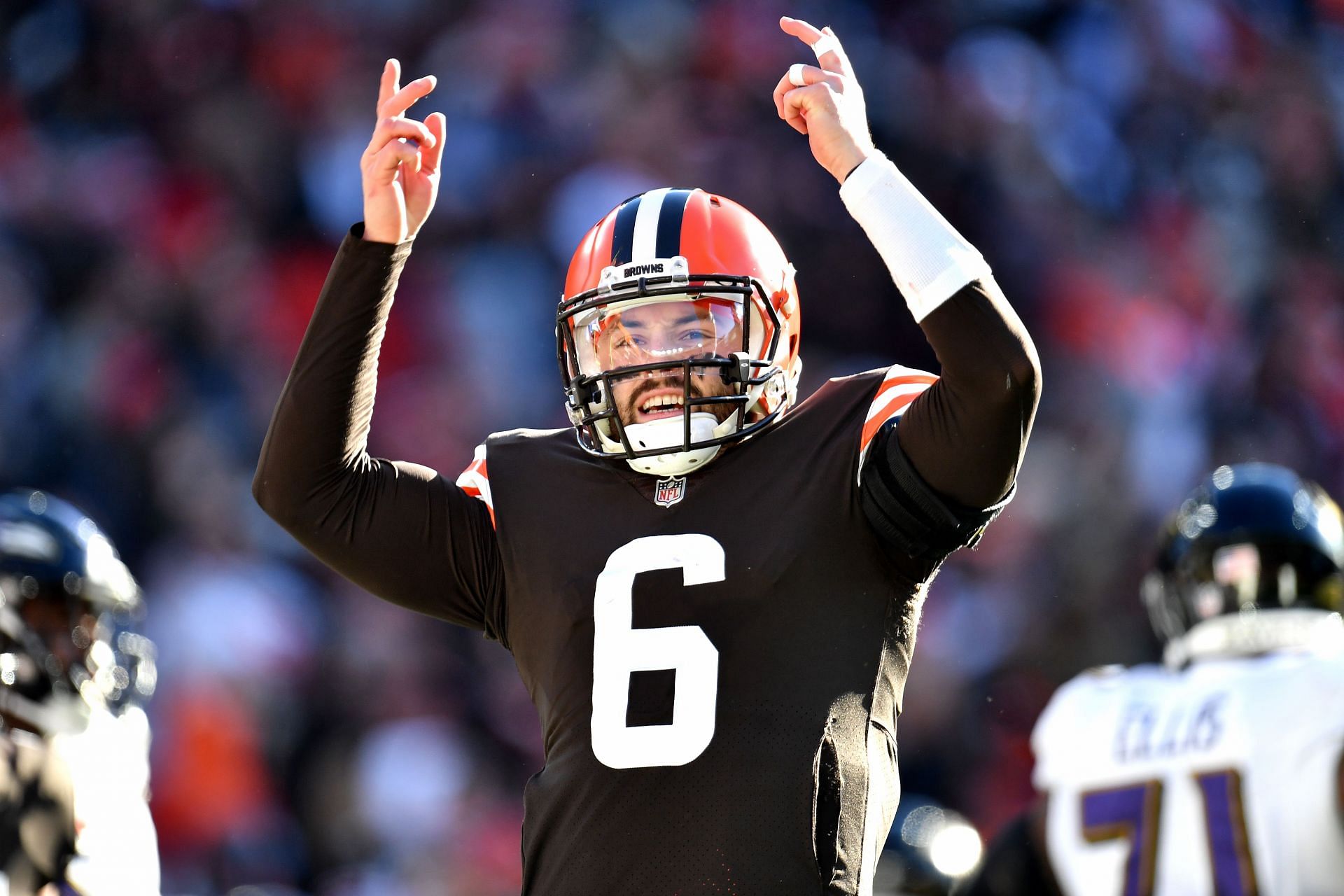 Baker Mayfield during his time with the Cleveland Browns.
