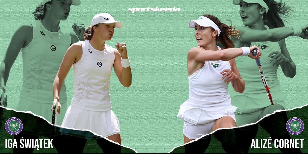 Iga Swiatek will square off against Alize Cornet in the third round at Wimbledon