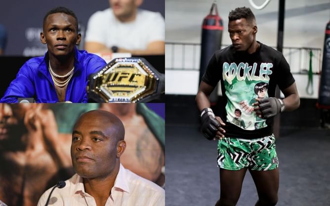"Look where he ended up" - Israel Adesanya draws parallel between Anderson Silva and teammate 'Blood Diamond' who fights at UFC 277