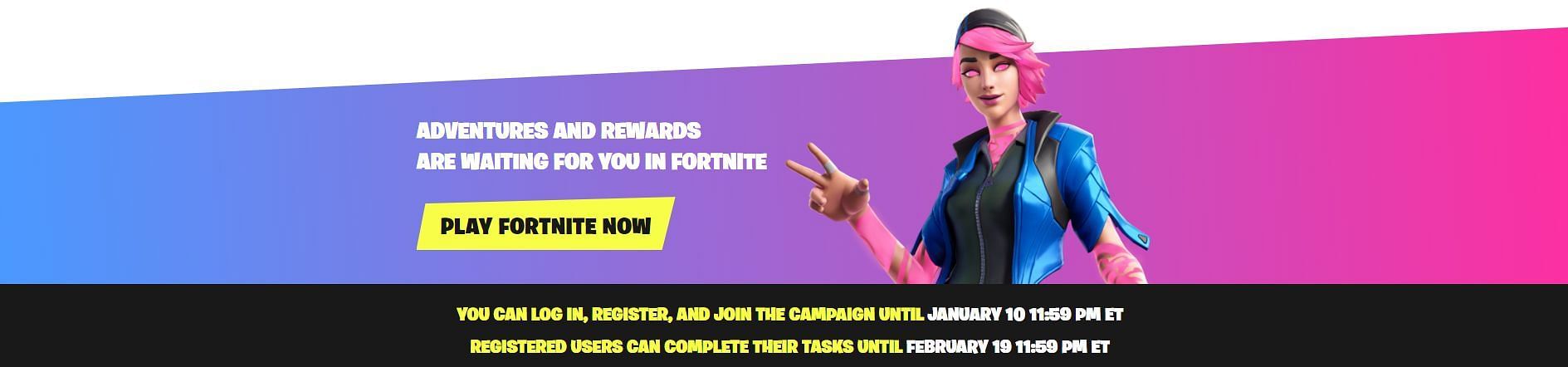 Deadline for the Refer-A-Friend campaign (Image via Fortnite/Epic Games)