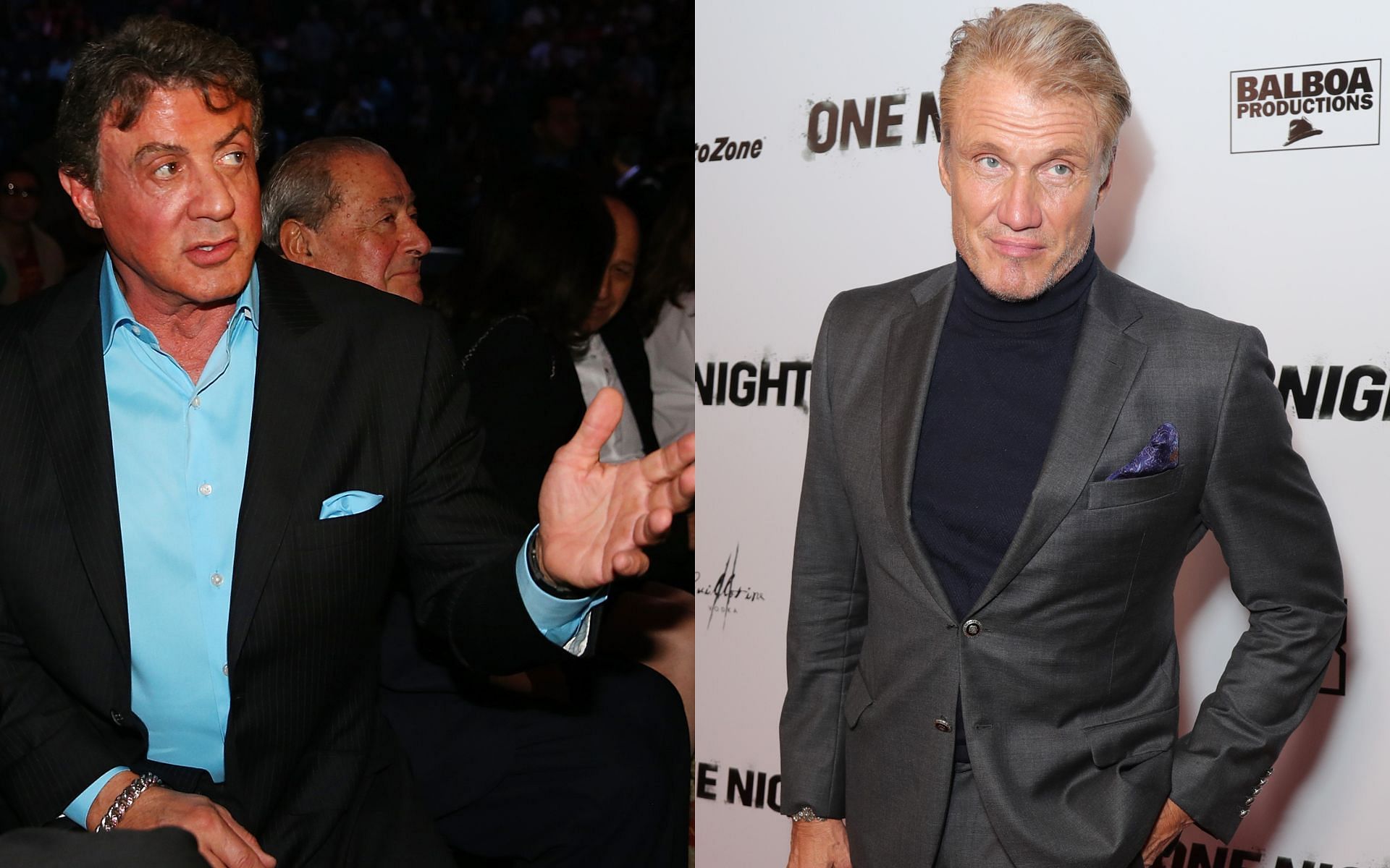 Sylvester Stallone (left) and Dolph Lundgren (right) (Image credits Getty Images)