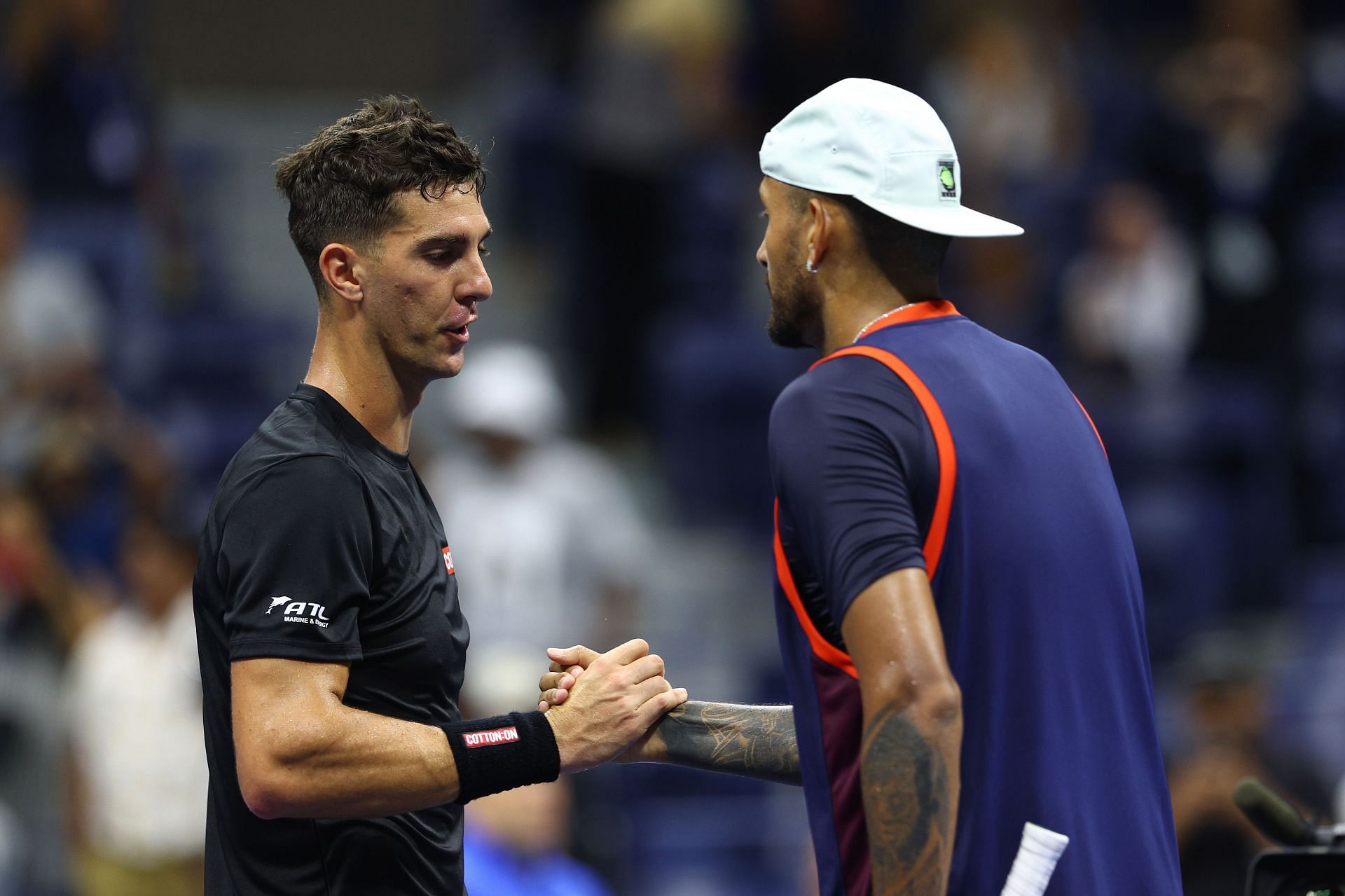 Nick Kyrgios went head-to-head with close friend Thanasi Kokkinakis at the 2022 US Open.