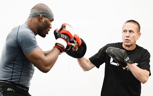 Kamaru Usman (left) and Trevor Wittman (right) (Images via Facebook / Kamaru Usman)