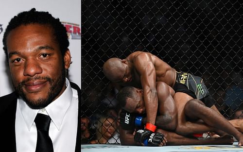 Herb Dean (L) and Kamaru Usman vs. Leon Edwards 2 (R)