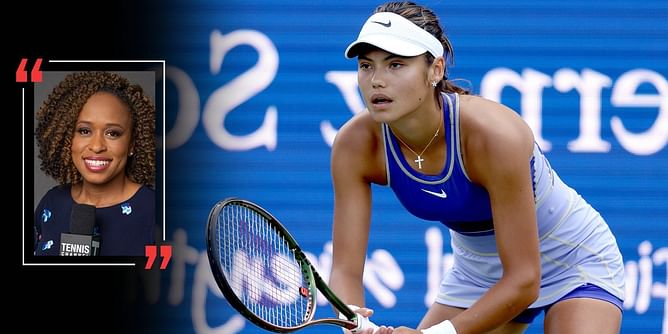 "She goes into the tournament where she had her biggest result feeling better about her tennis" - Chanda Rubin on Emma Raducanu