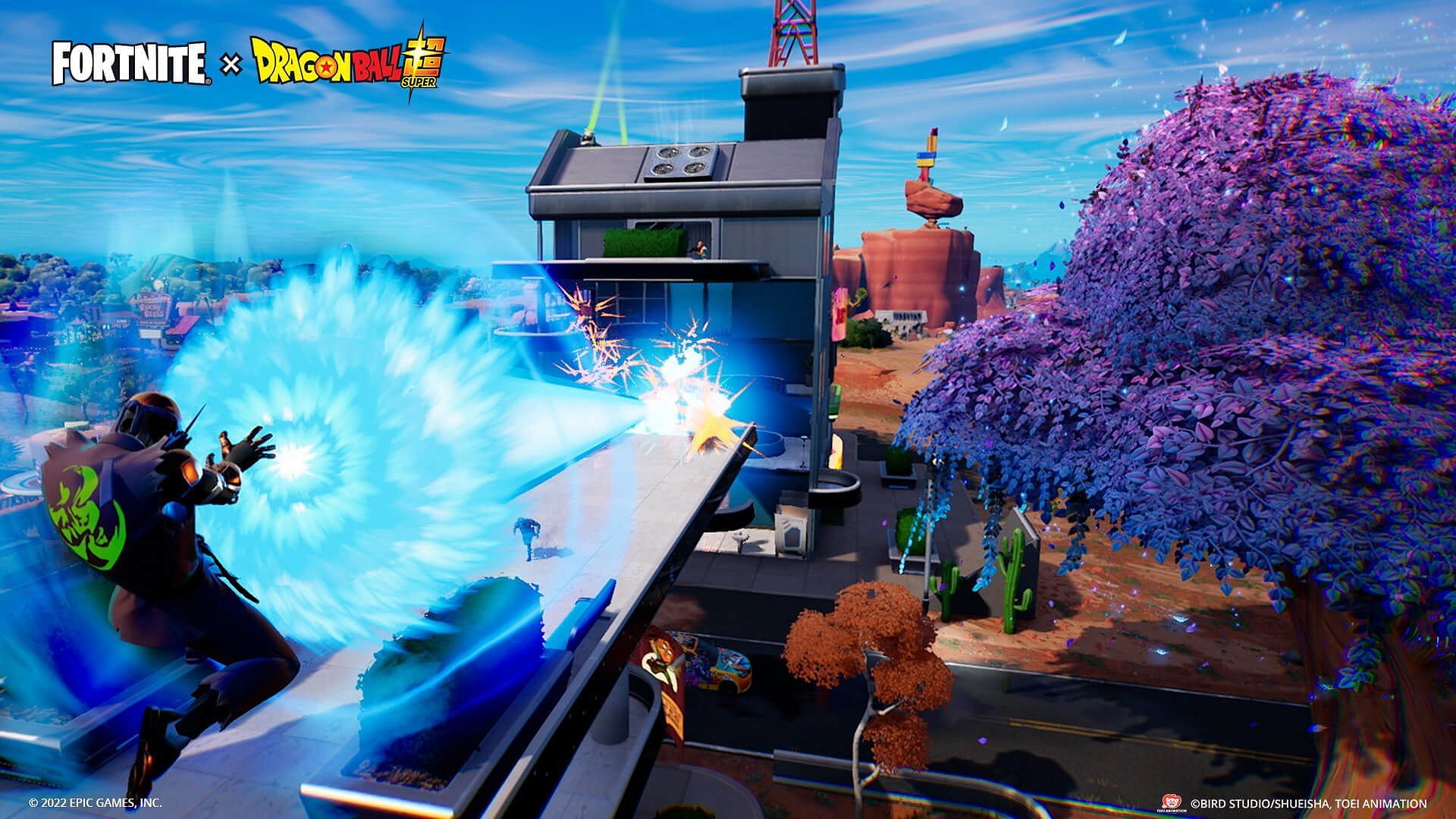 Players can now use Kamehameha in Fortnite to eliminate players (Image via Epic Games)