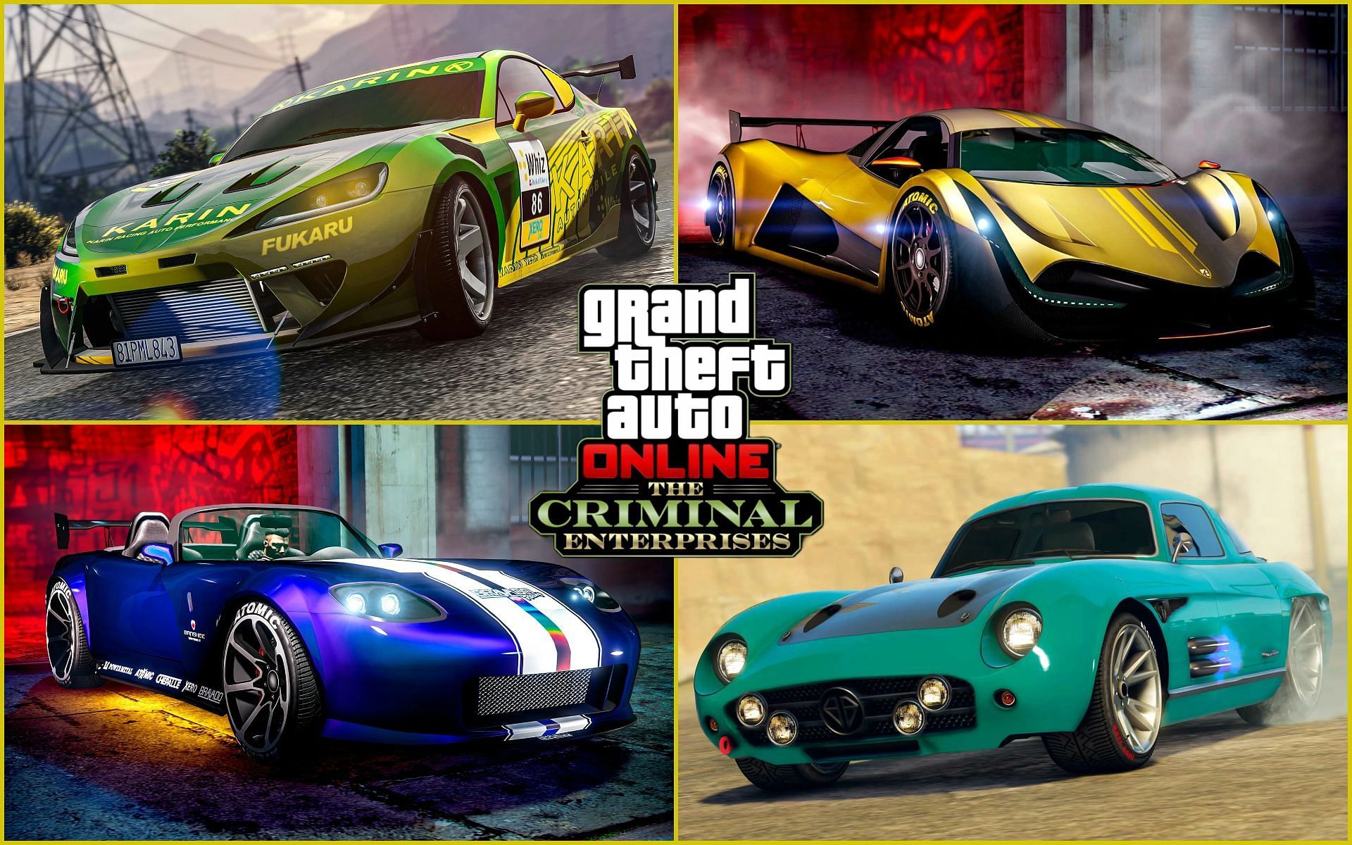The fastest cars in GTA Online right now (Images via Rockstar Games)