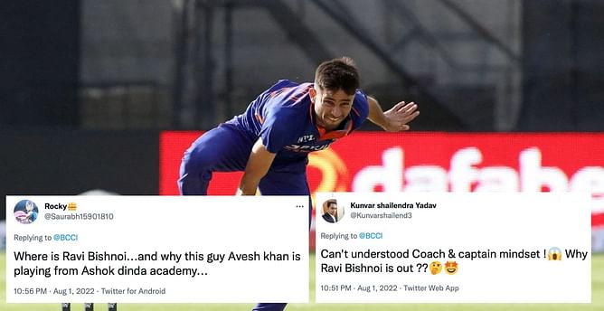 IND vs WI 2022: "Bishnoi is better than trashwin" - Twiteratti fume as India opt for Ashwin over leg spinner for 2nd T20I vs West Indies