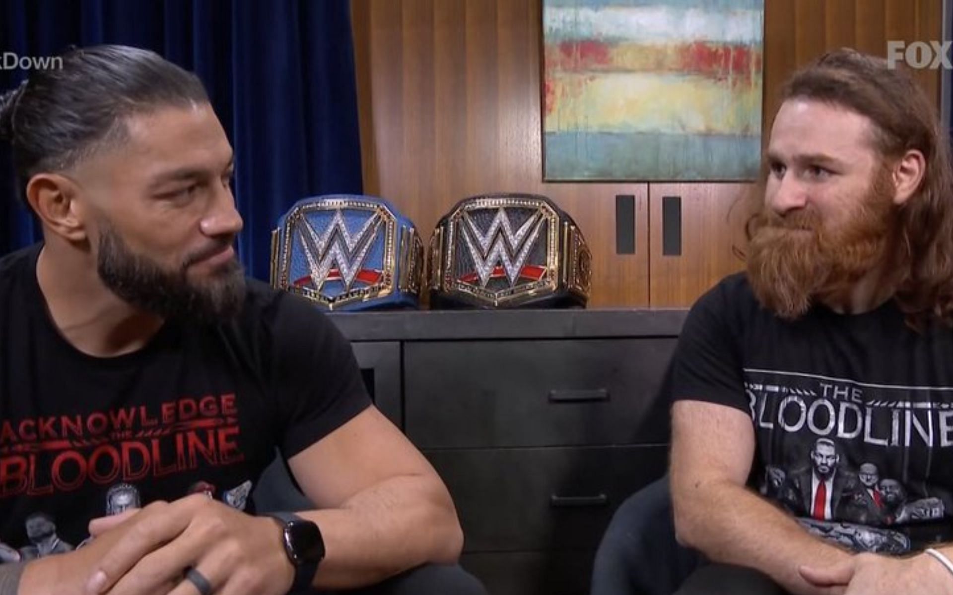 Roman Reigns and Sami Zayn had an interesting interaction