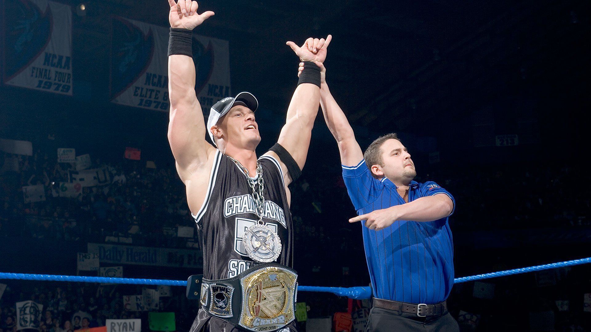 Cena went back-and-forth with the superstar in the mid-2000s