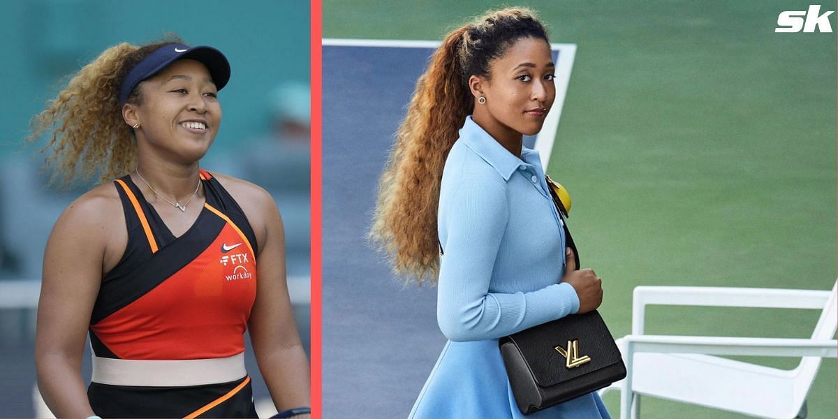 Naomi Osaka poses for a Louis Vuitton campaign to announce their new bag collection