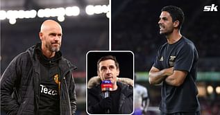 Gary Neville predicts who will finish higher between Arsenal and Manchester United