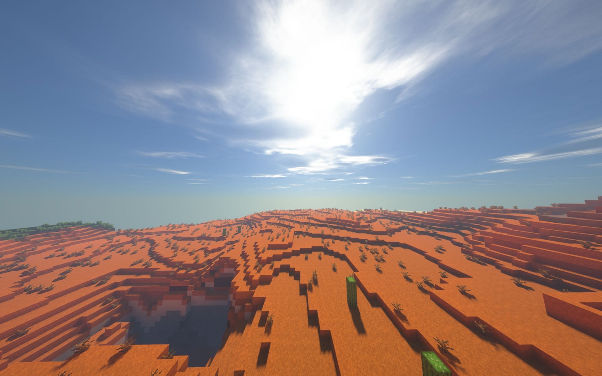 The Badlands biome (Image via Minecraft)