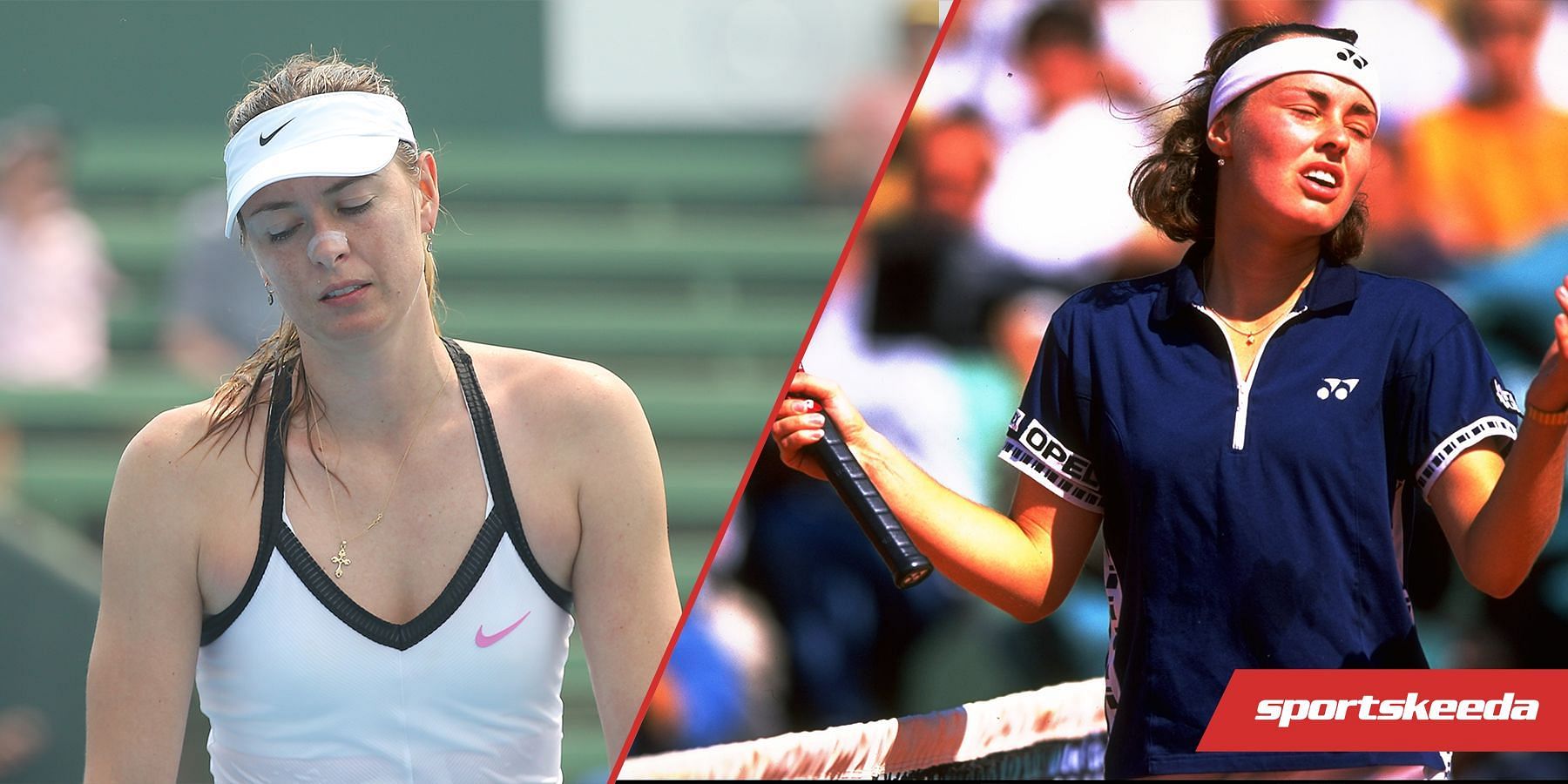 Maria Sharapova and Martina Hingis were handed bans due to doping