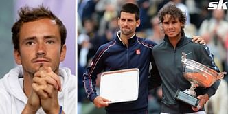 "Novak Djokovic's rivalry against Rafa is really heating up; it's a pity he's not here, it would be a great story for tennis" - Daniil Medvedev on the Serb's absence from US Open 2022