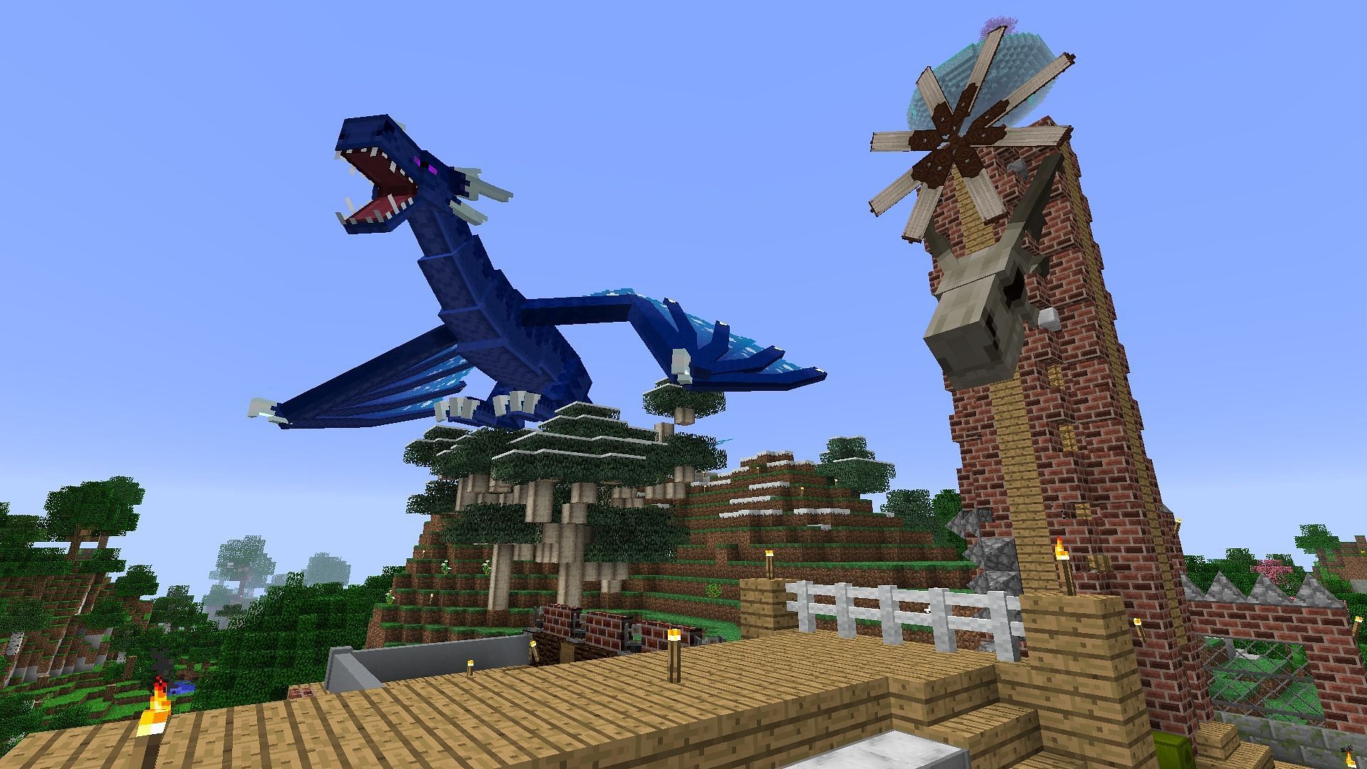 This is one of the best Minecraft modpacks for dragons (Image via Reddit/u/ThatZDidxX)