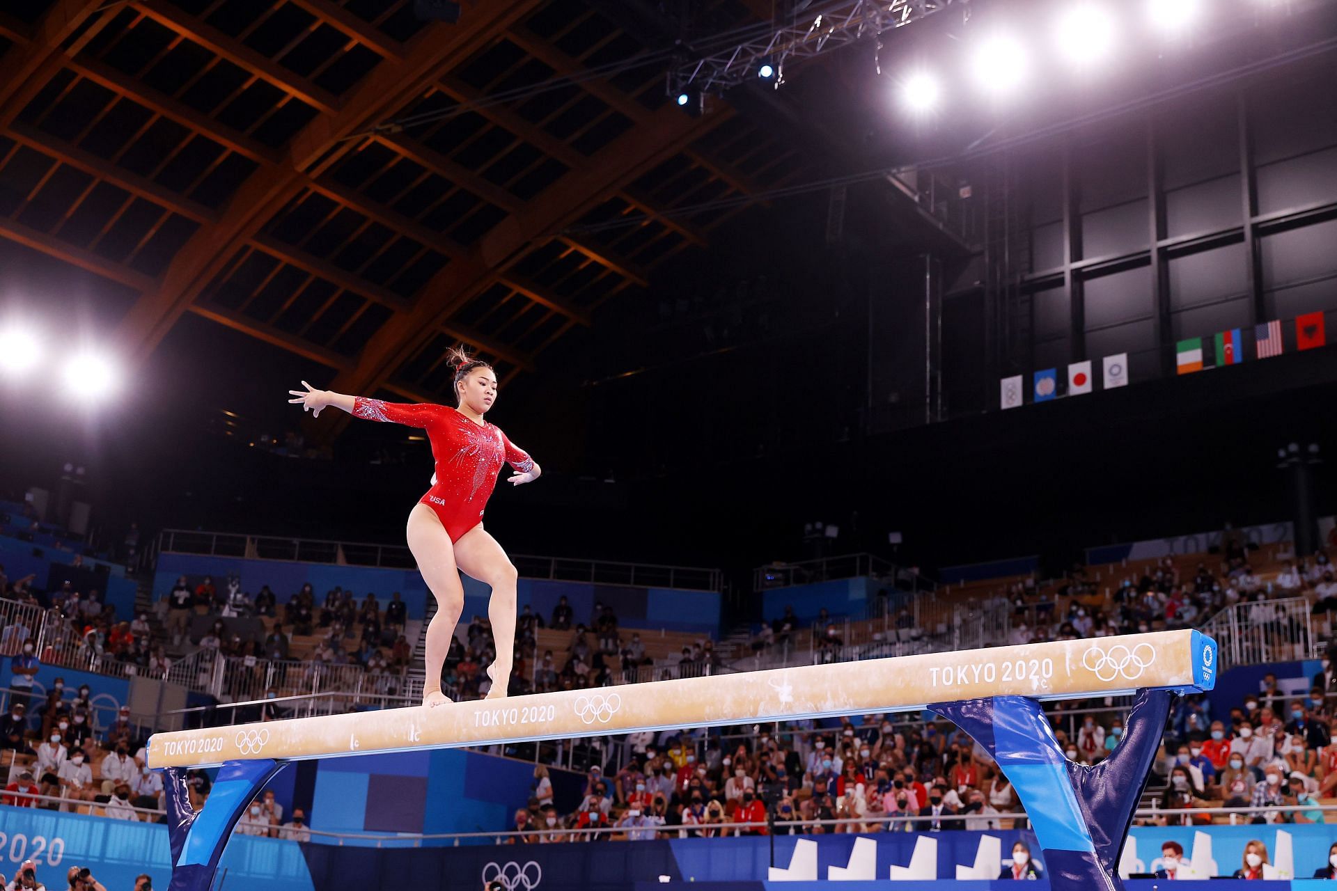 Suni Lee at the 2020 Olympics in Tokyo