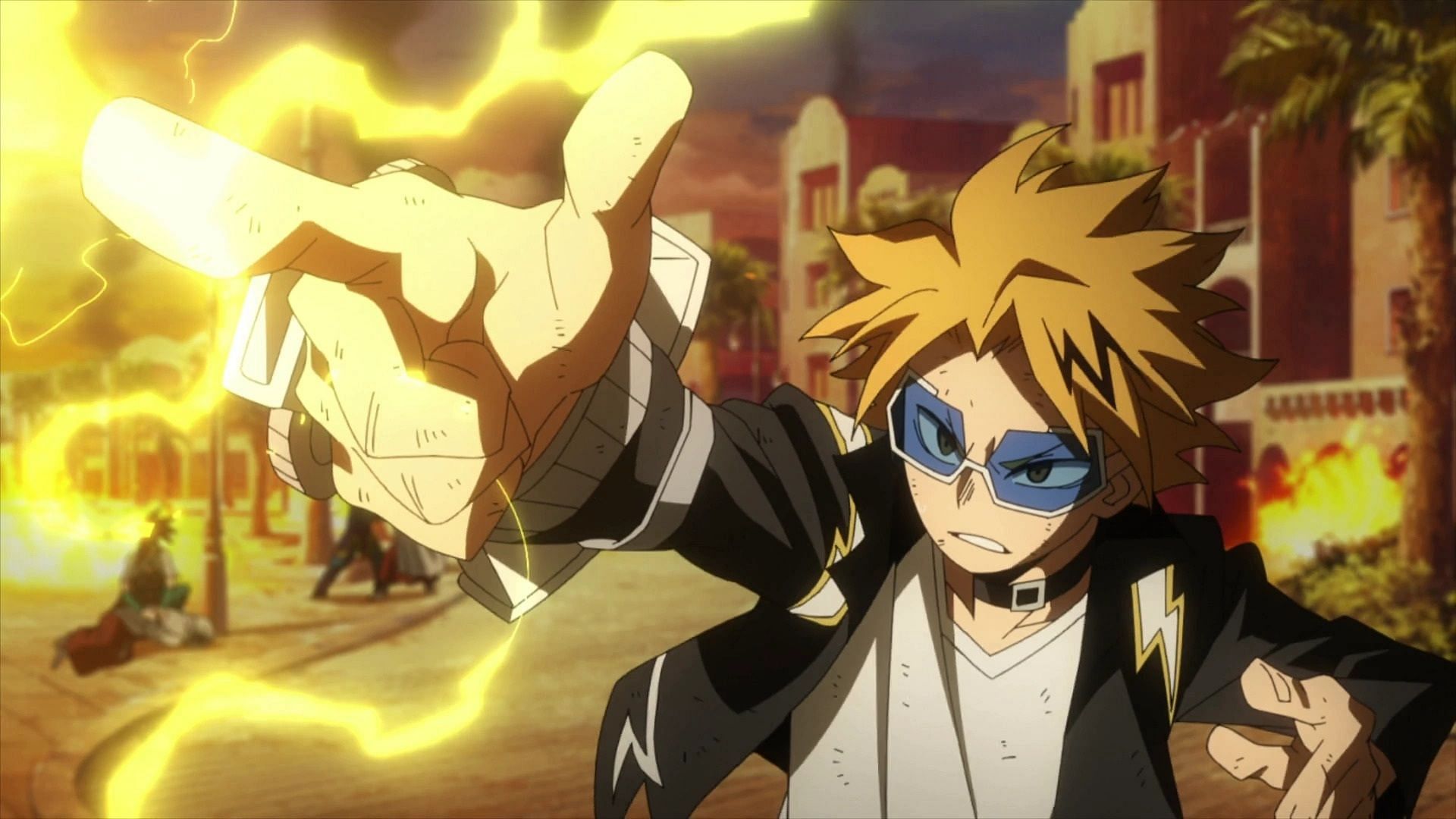 Kaminari using his Quirk (Image via Studio Bones)