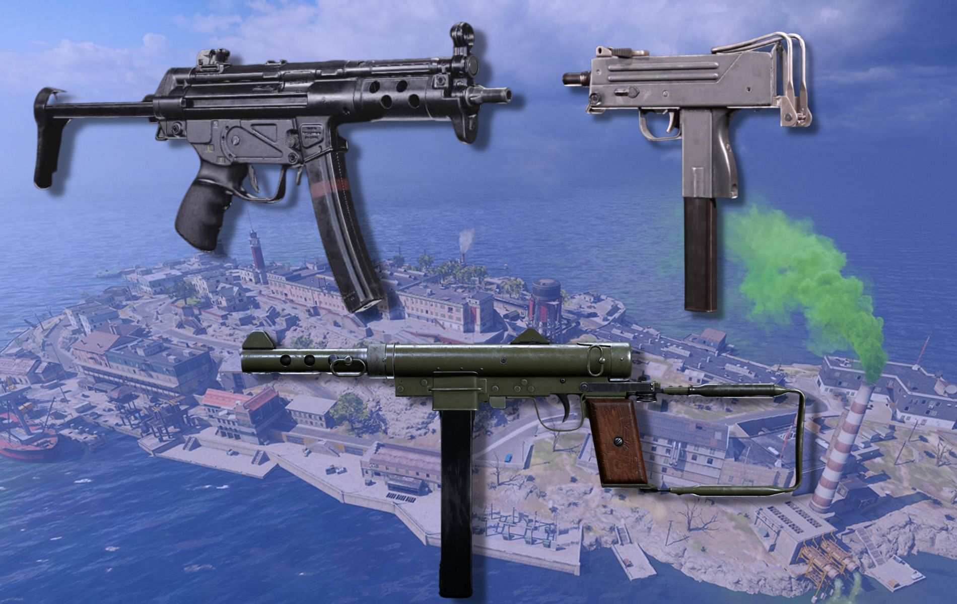 Call of Duty Warzone Rebirth Island SMGs (Image via Sportskeeda)