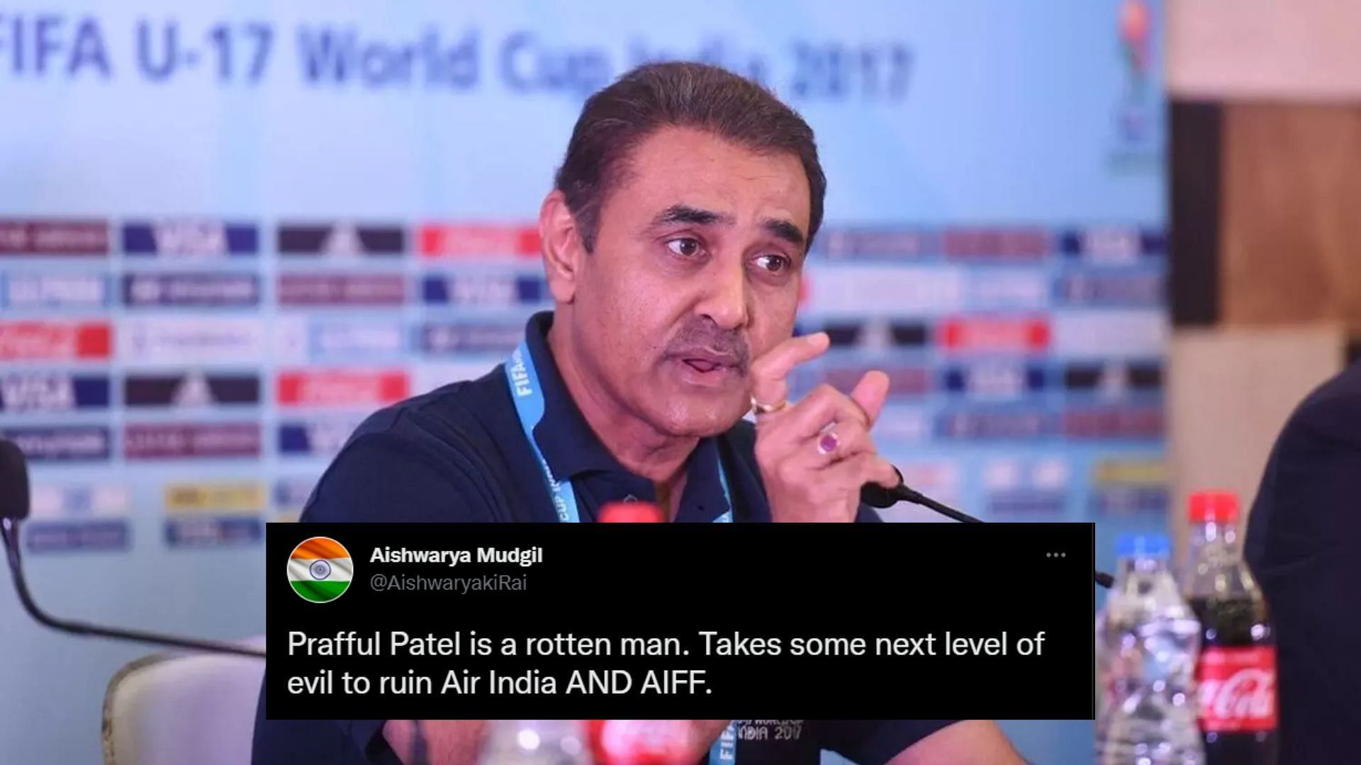 Praful Patel has been blamed by Indian football fans for the prevailing FIFA ban.
