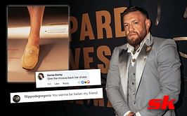 "Give the missus back her shoes" - Fans mercilessly troll Conor McGregor for showing off embellished loafer shoes