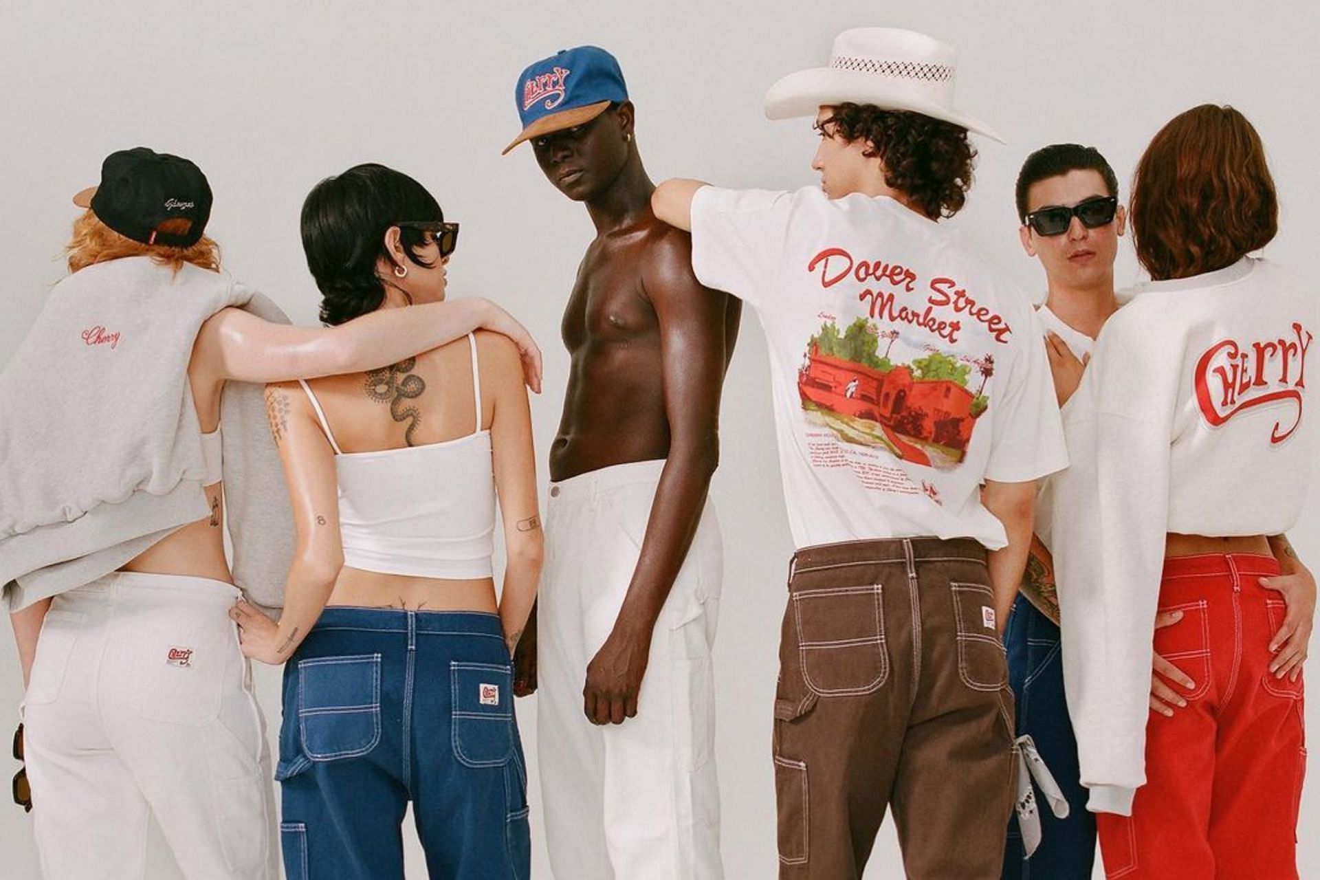 Newly released Dover Street Market x Cherry Los Angeles apparel collection (Image via Dover Street Market)