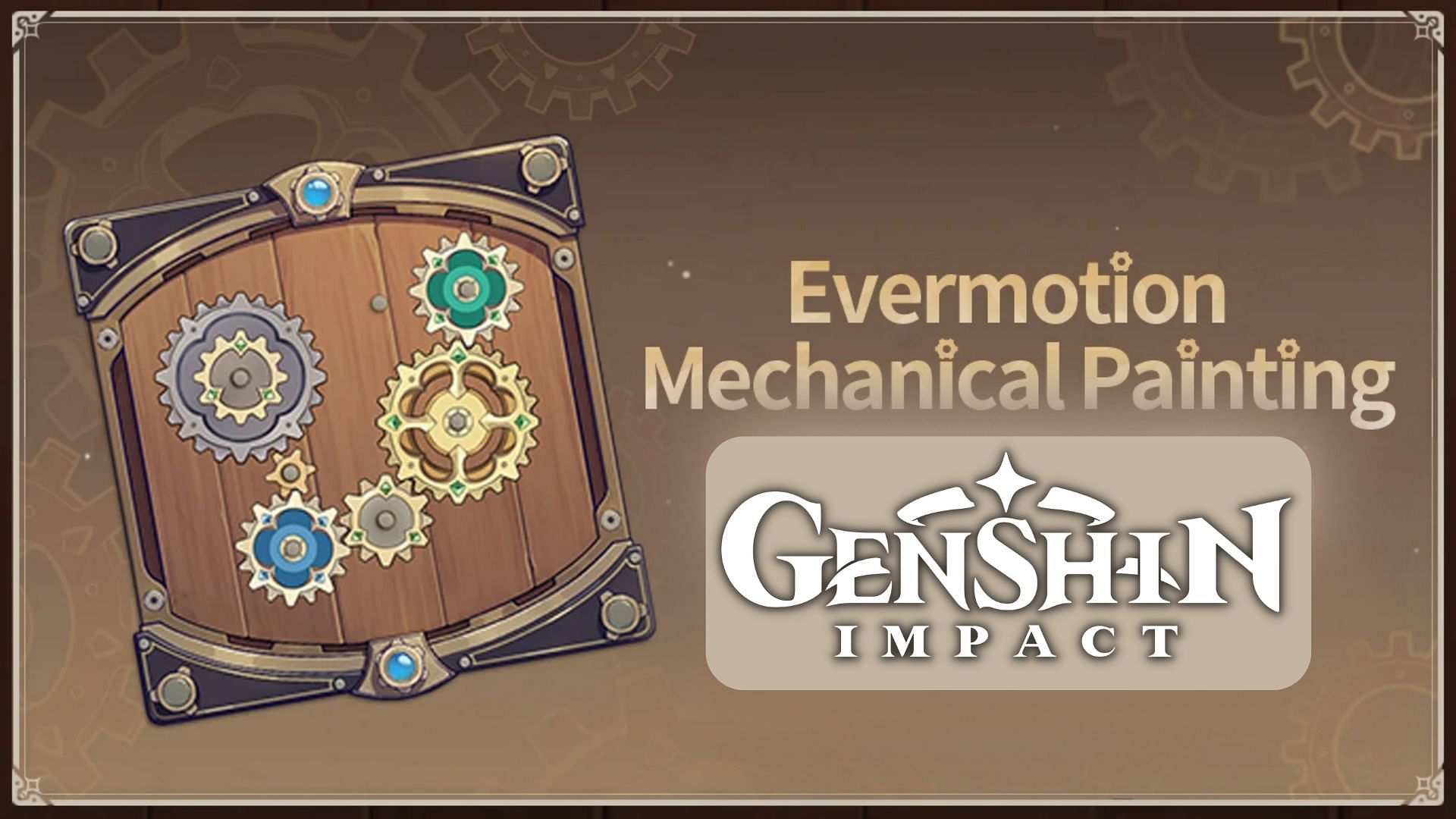 Latest puzzle event - Evermotion Mechanical Painting (image via Genshin Impact)