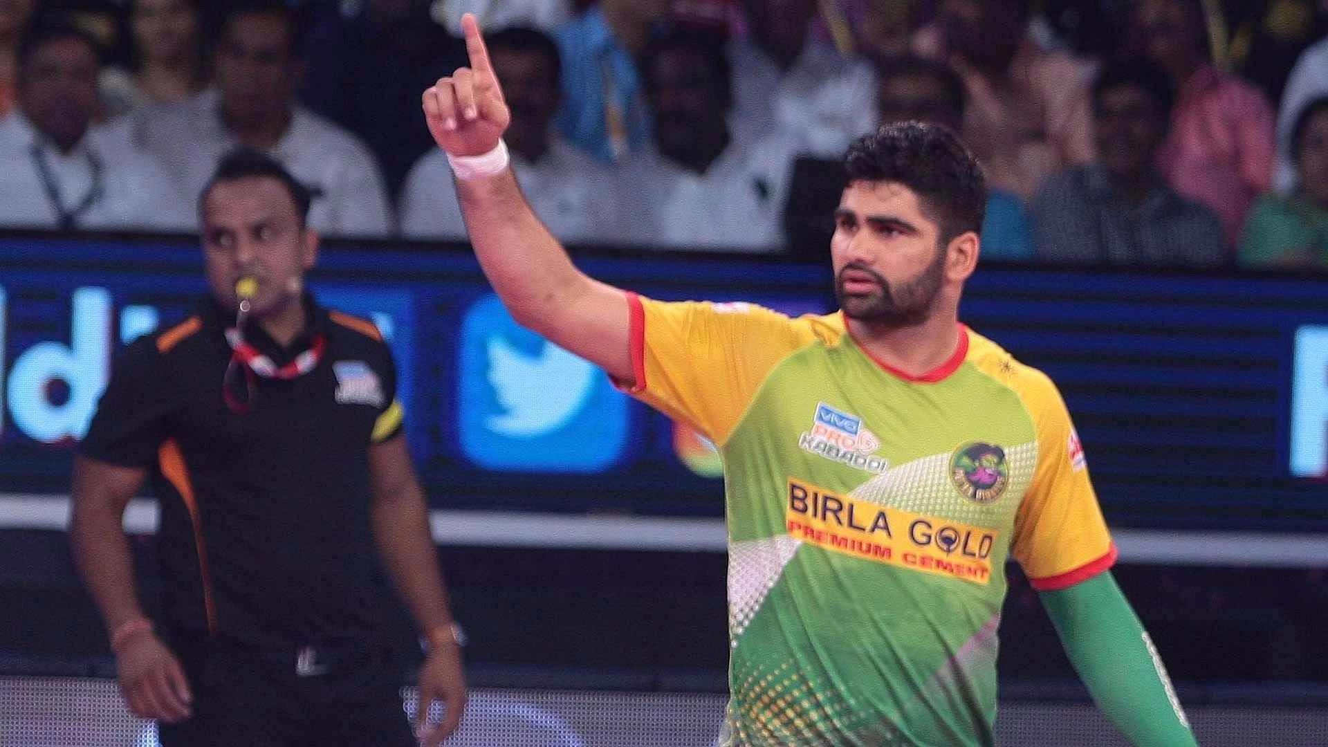 &#039;Record Breaker&#039; Pardeep Narwal could be one of the most sought-after names in the auction. (Image courtesy: PKL)