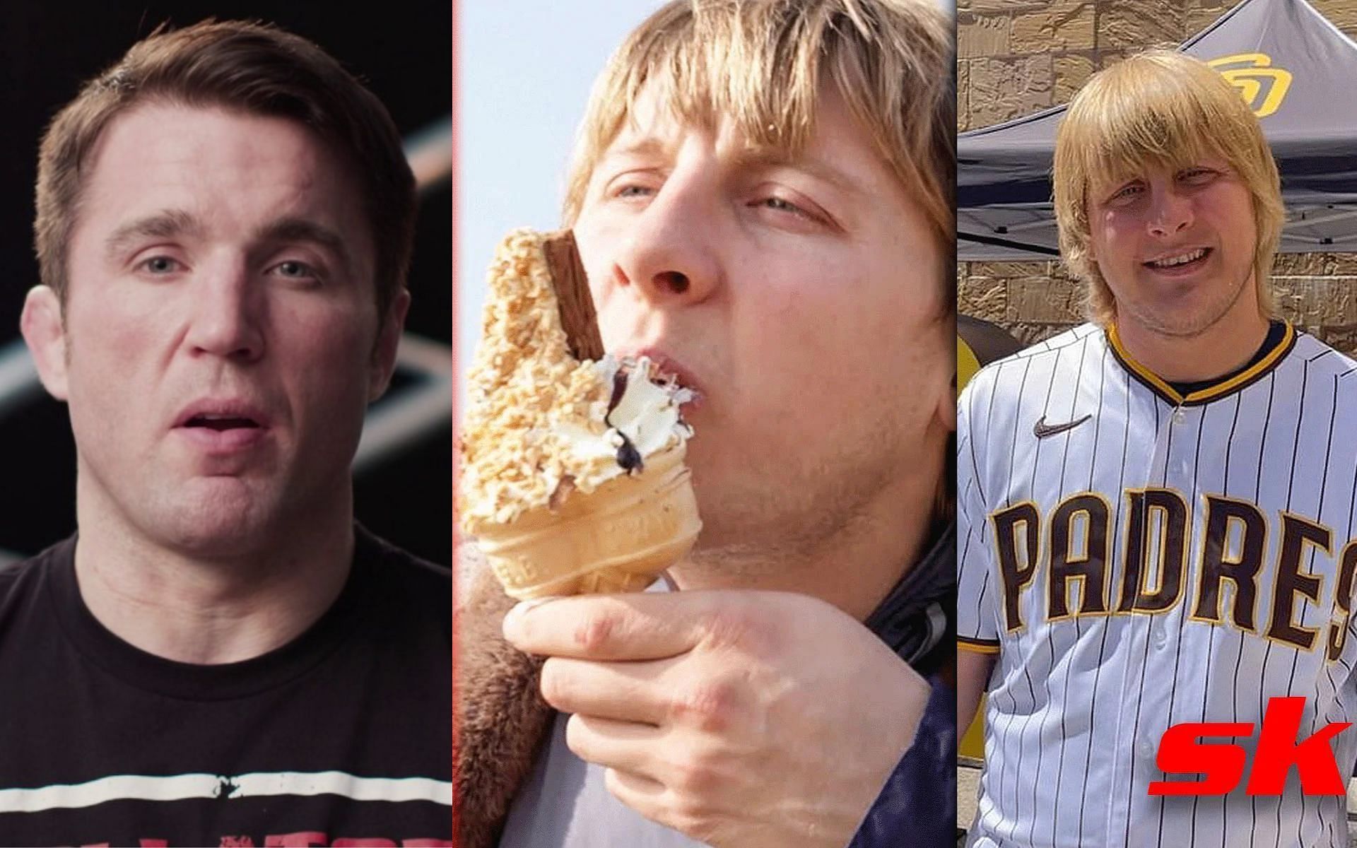 Chael Sonnen (left) and Paddy Pimblett (right) [Photo credit: YouTube.com and @theufcbaddy on Instagram]