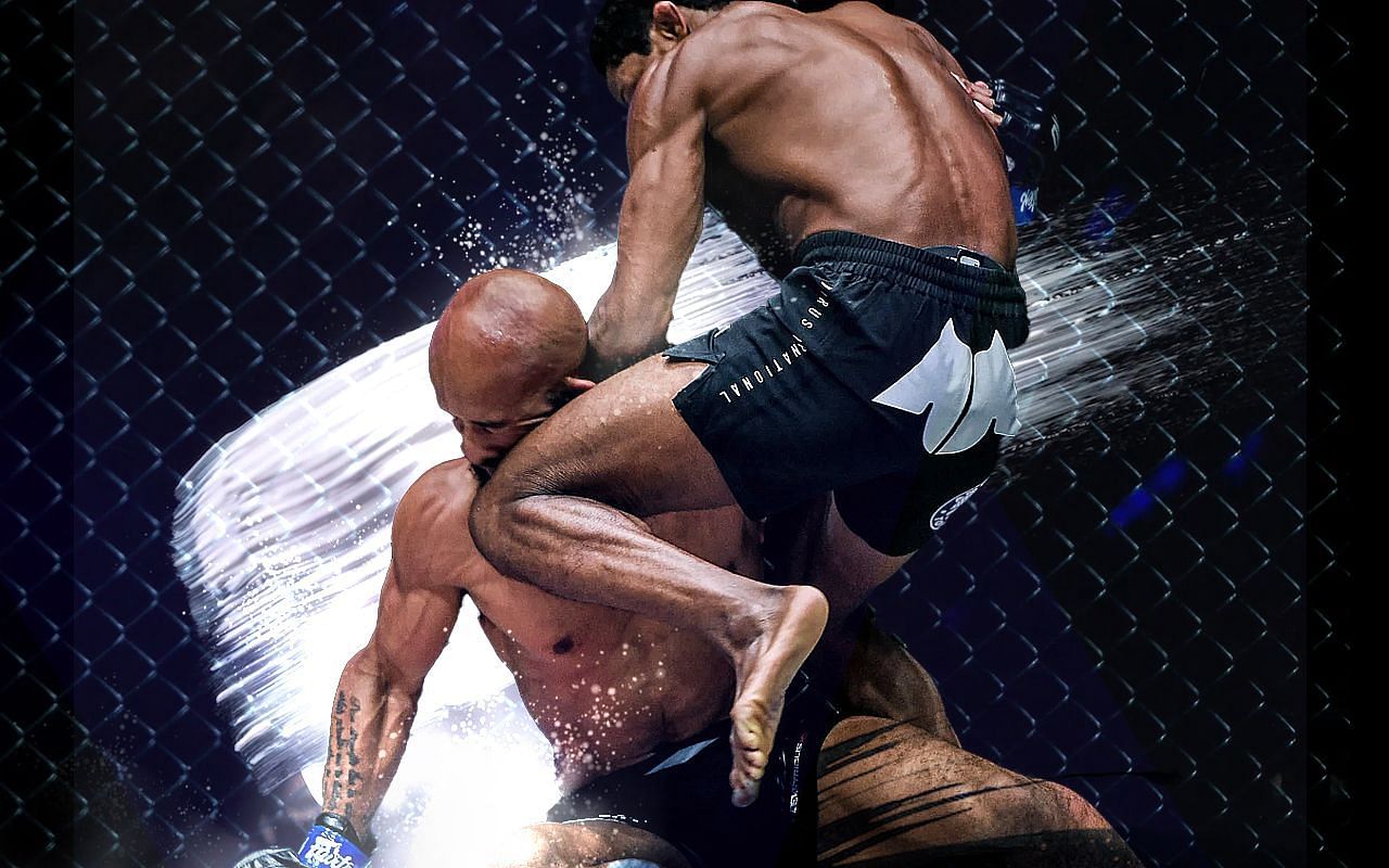 Demetrious Johnson and Adriano Moraes [Image Credit: ONE Championship]