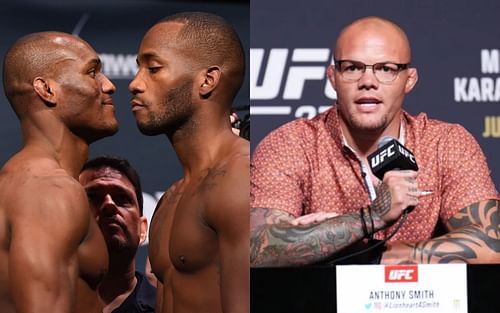 Kamaru Usman vs. Leon Edwards (left. Image credit: Josh Hedges/Zuffa LLC), Anthony Smith (right. Image credit: Josh Hedges/Getty Images)