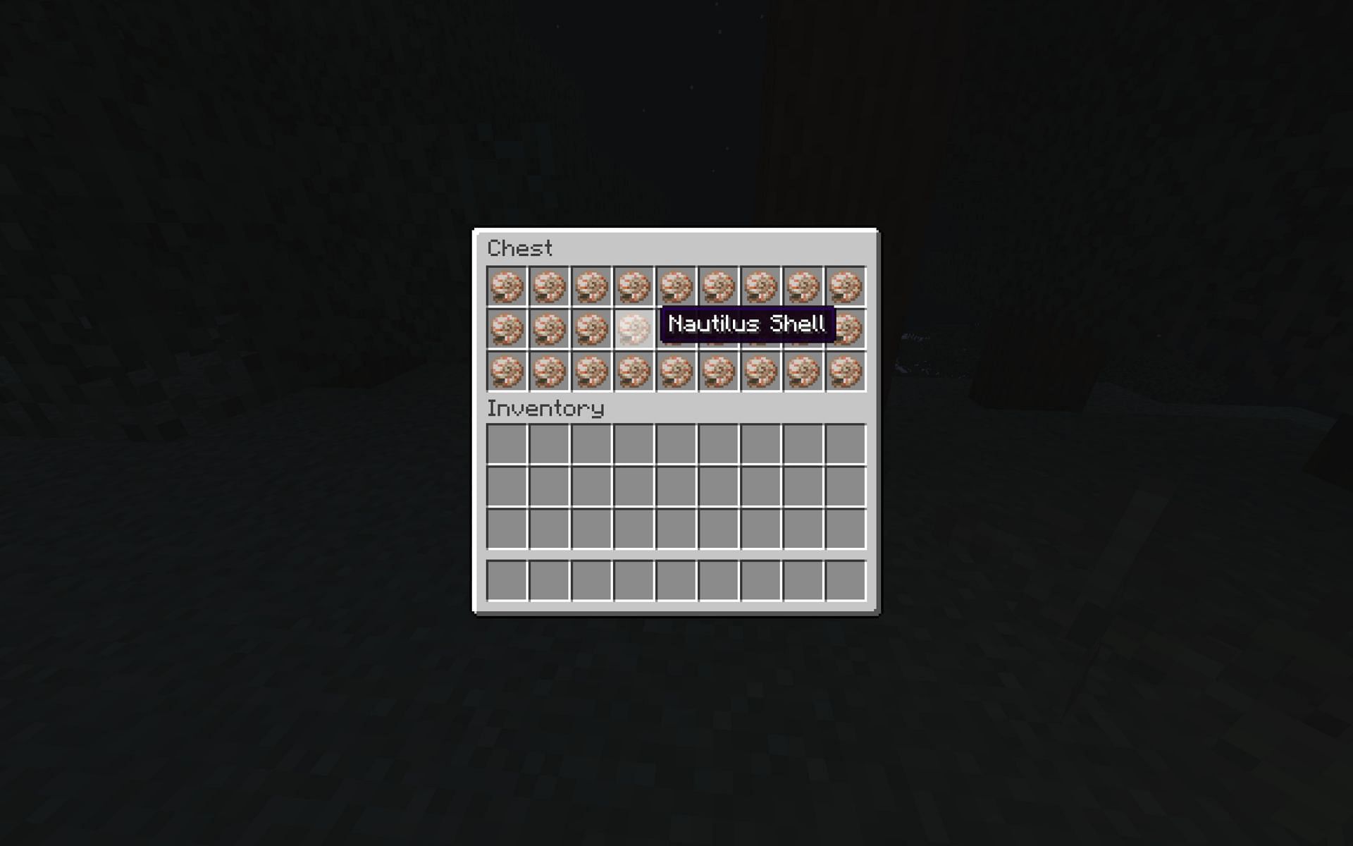 Nautilus shells are quite rare (Image via Minecraft)