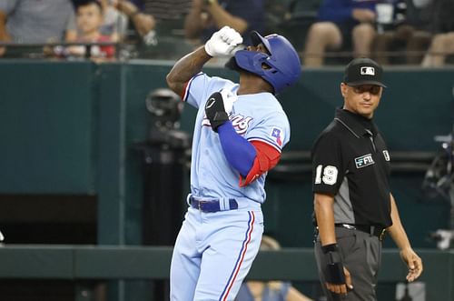 Adolis Garcia and the Rangers go up against the Athletics tonight.