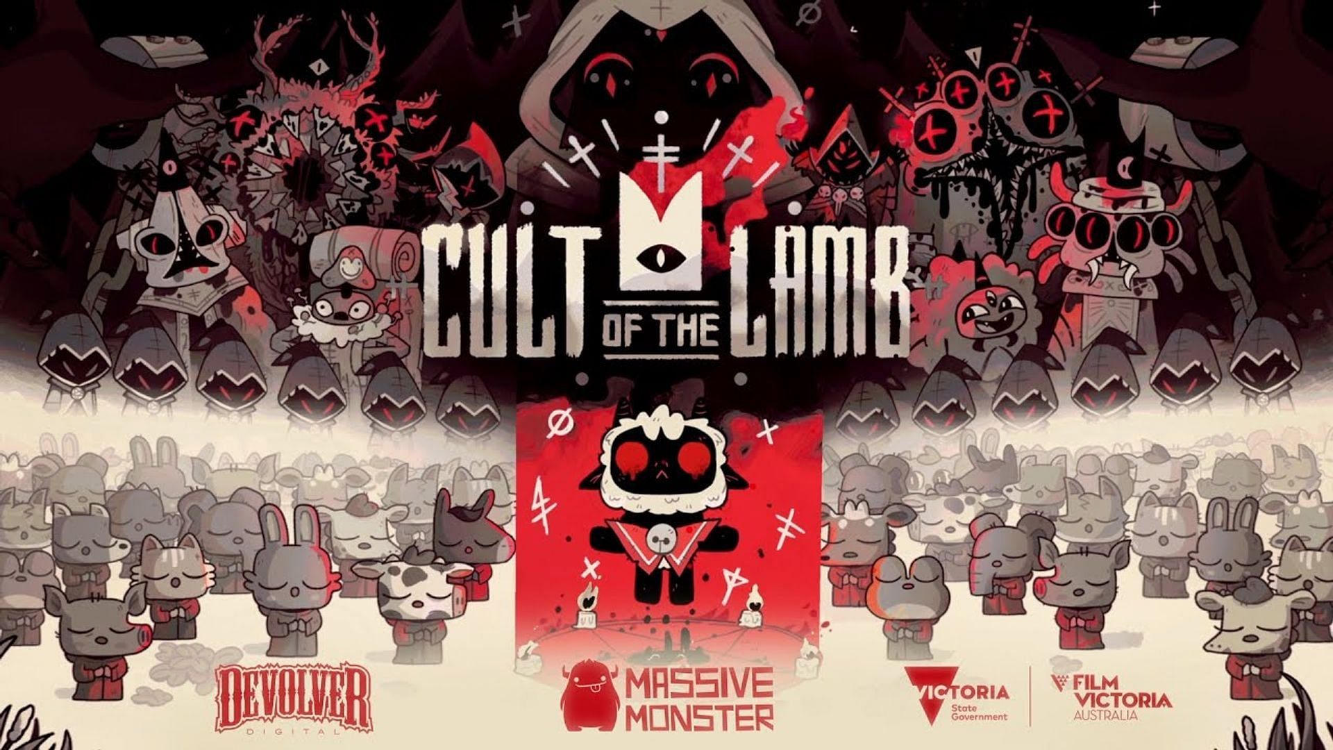 Official artwork for Cult of the Lamb (Image via Devolver Digital)