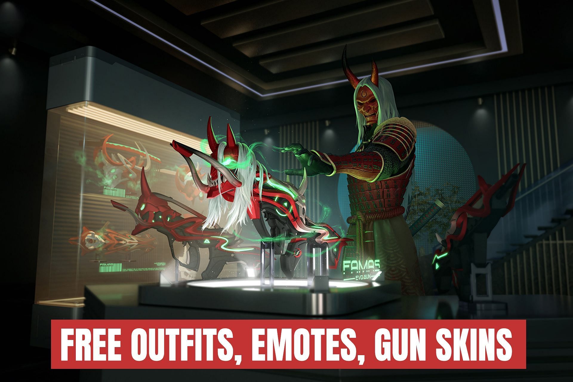 Get free outfits, emotes, and gun skins this week in Free Fire MAX (Image via Sporkseeda)