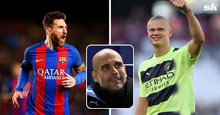 “That’s good, I like it” – Guardiola compares Erling Haaland's trait to Lionel Messi's after impressive Manchester City debut