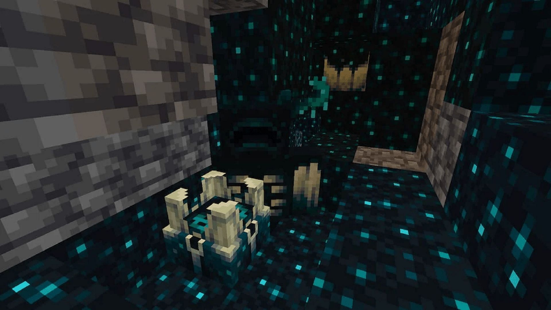 The Deep Dark is incredibly dangerous due to its protector (Image via Mojang)