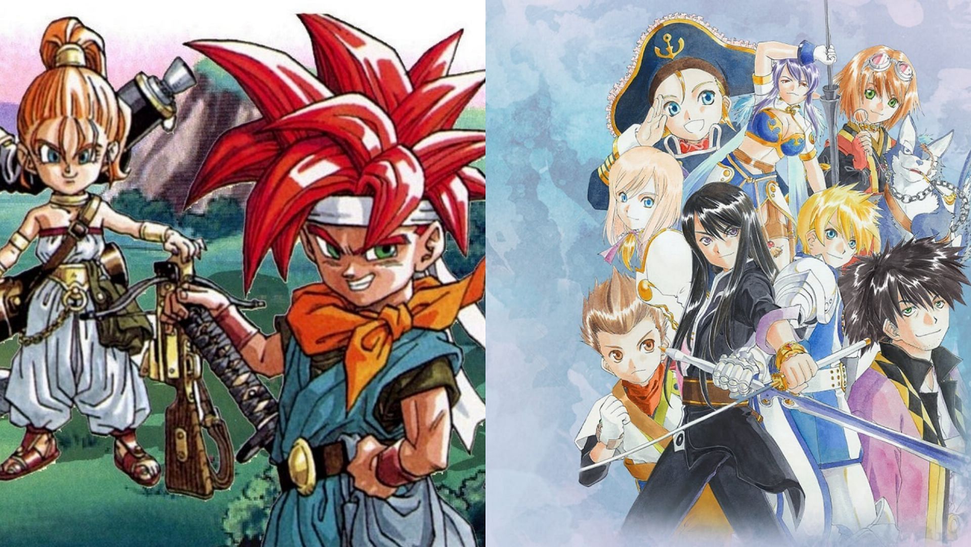 JRPGs are a popular category of game, but which are the ones to focus on this month? (Image via Square Enix and Bandai Namco)