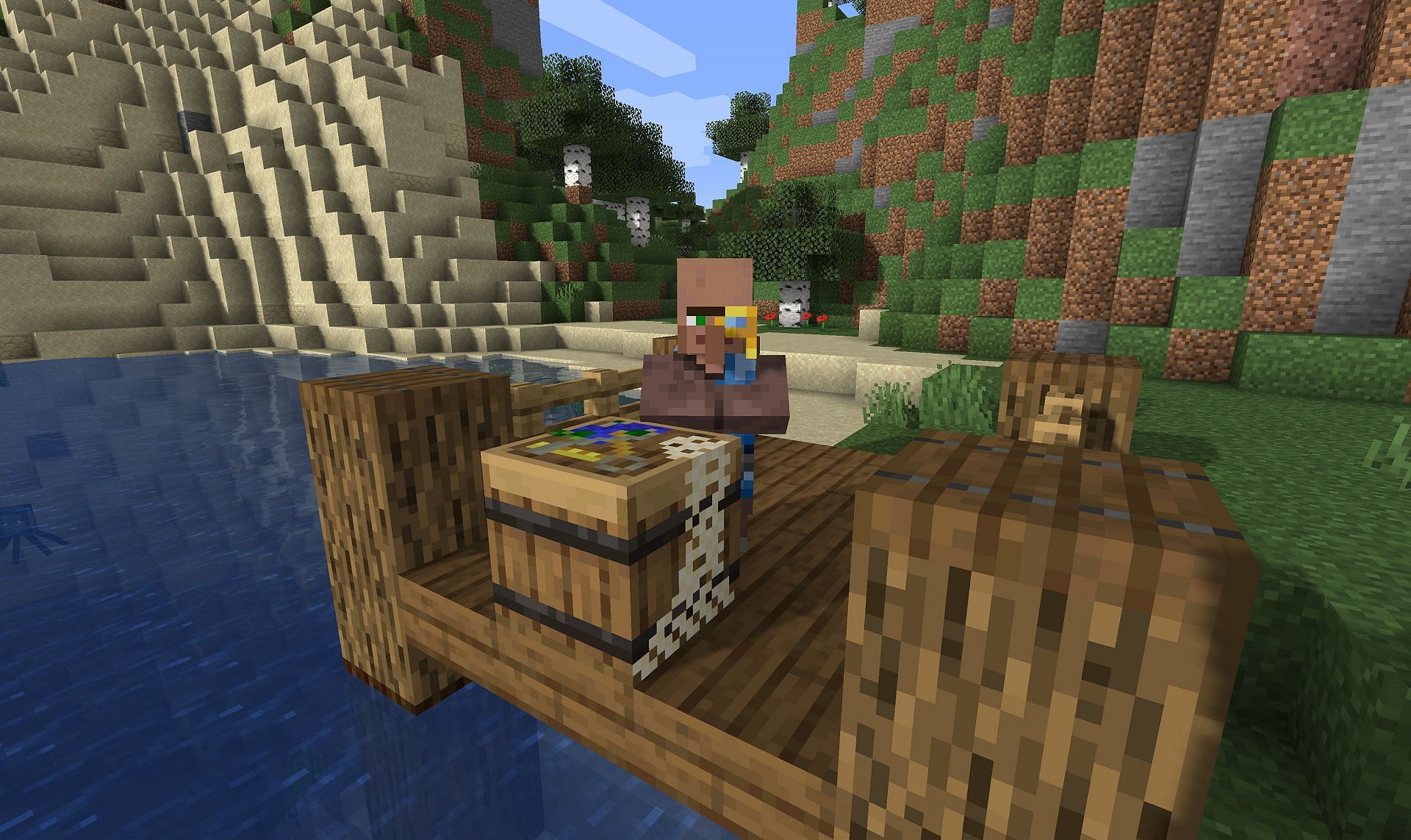 An oceanographer villager in More Villagers (Image via SameDifferent/CurseForge)