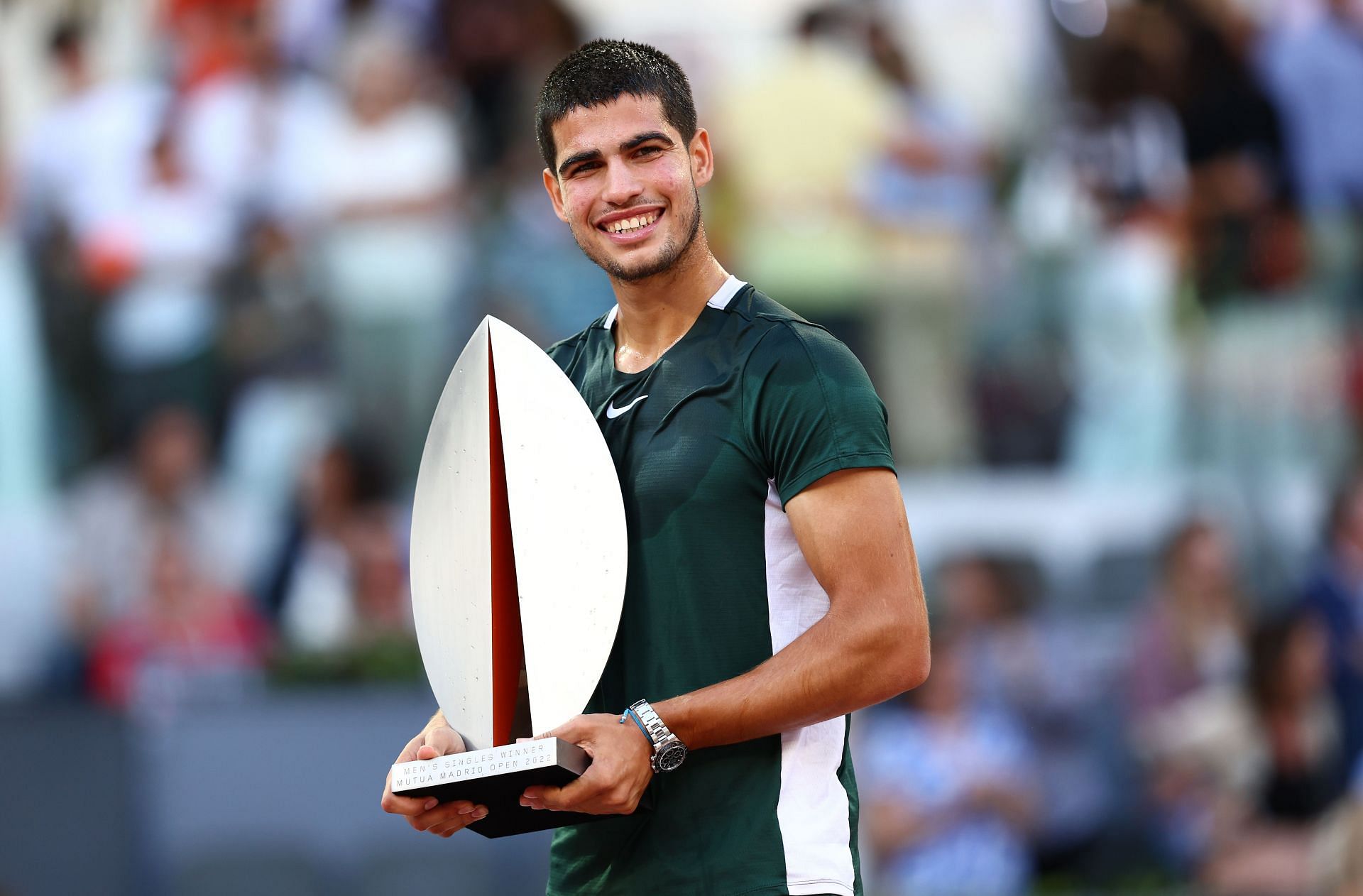 Carlos Alcaraz at the 2022 Mutua Madrid Open