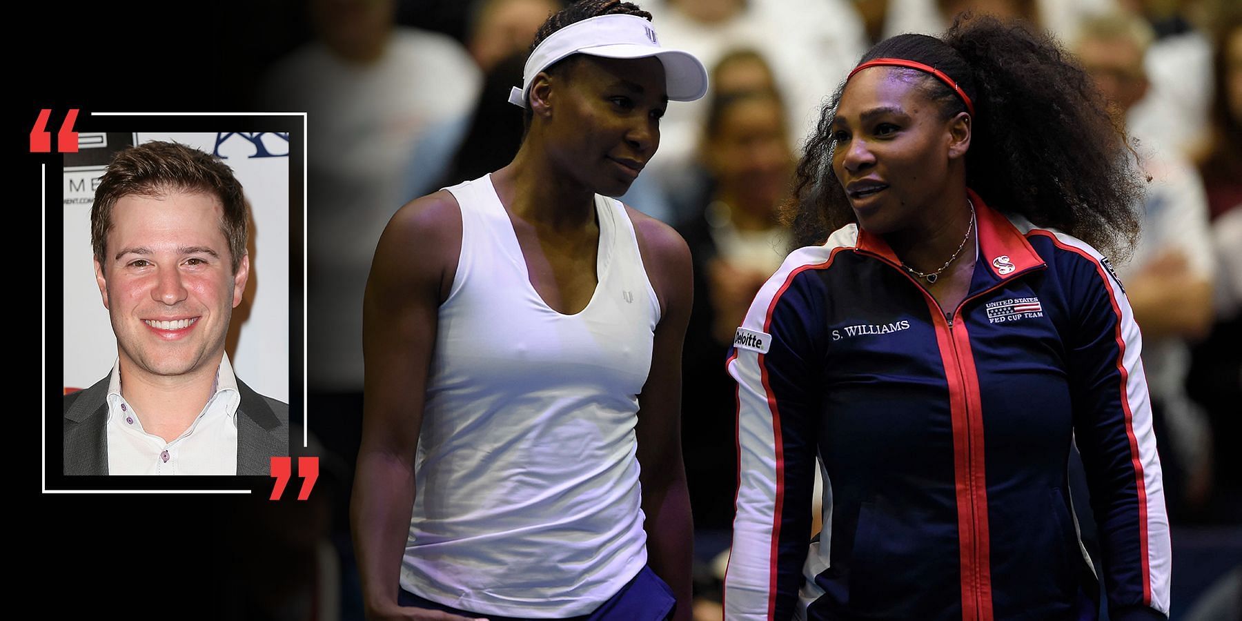 Steve Weissman [inset] would like to see Venus and Serena Williams play doubles at a Slam one more time