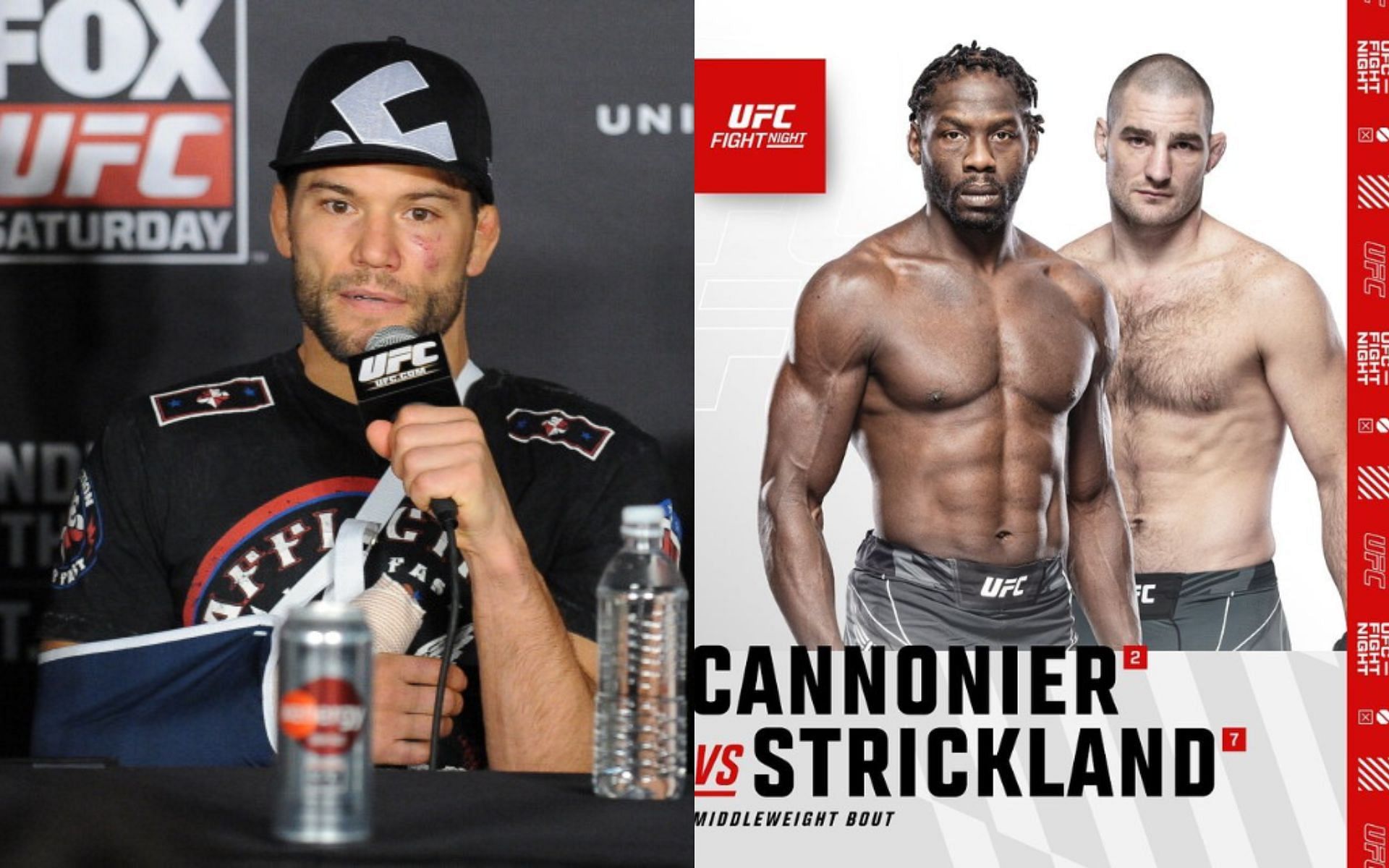 Josh Thomson (left), Jared Cannonier vs. Sean Strickland (right. Image credit: @ufc on Instagram)