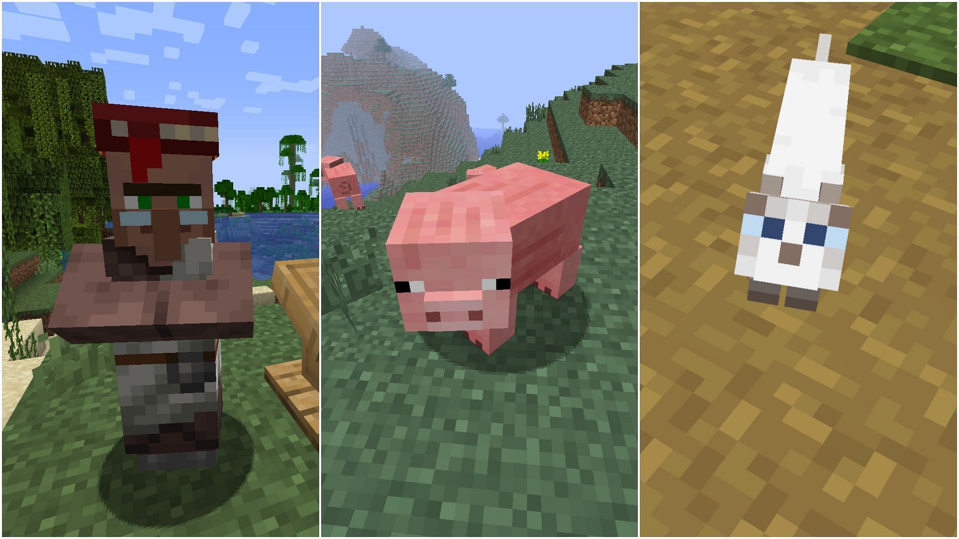 Minecraft Overworld Hostile Mobs Pack Build Set 