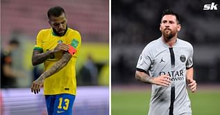 Dani Alves responds to possibility of PSG's Lionel Messi overtaking him as player with most trophies