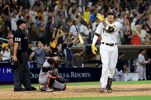 Manny Machado of the Padres versus the Giants