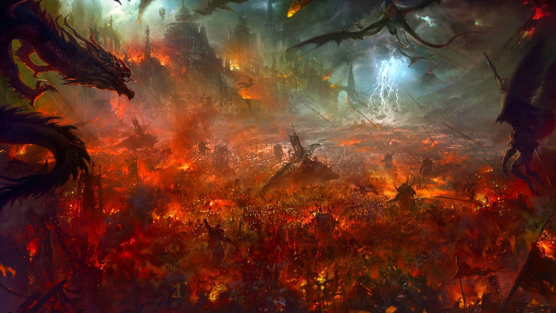 The War of Wrath that saw the defeat of Morgoth (Image via DishonoredGod)